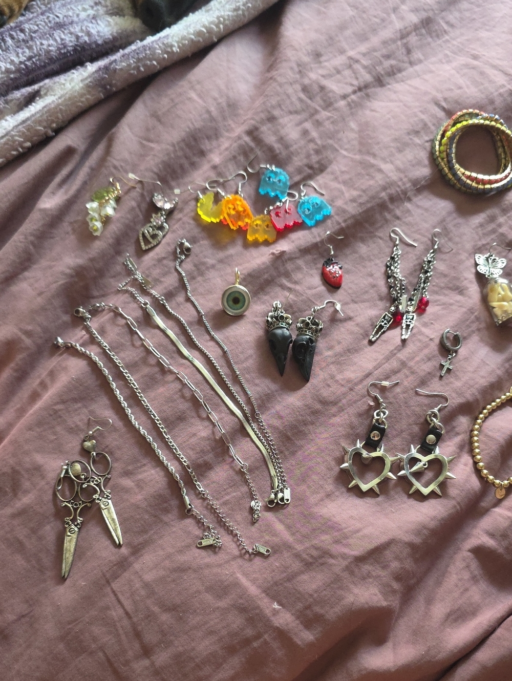 Claires Earrings Bundle Punk Gothic